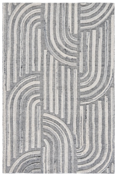 Safavieh Kilim 4'-0" x 6'-0" Rug in Dark Grey / Ivory