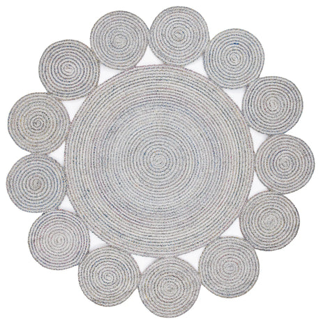 Safavieh Cape Cod 5'-0" x 5'-0" Rug in Grey / Pink