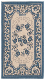 Safavieh Courtyard 2'-0" x 3'-7" Rug in Creme / Brown