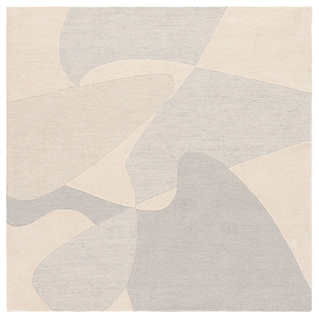 Safavieh Ebony 6'-0" x 6'-0" Rug in Light Grey / Ivory