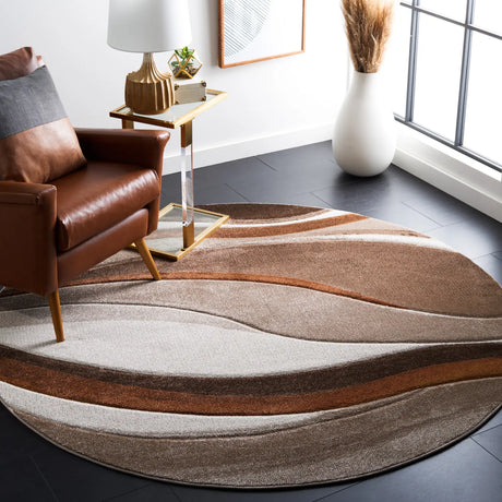 Safavieh Hollywood 10'-0" x 10'-0" Rug in Beige / Brown