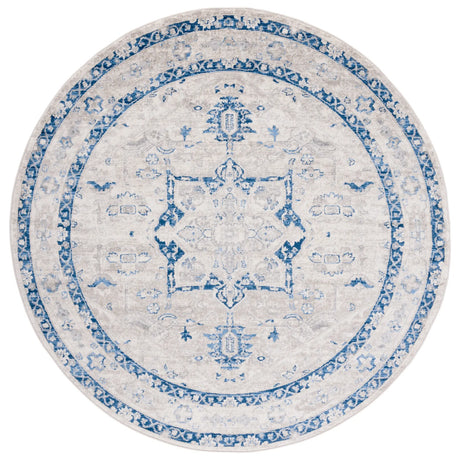 Safavieh Brentwood 6'-7" x 6'-7" Rug in Beige / Blue