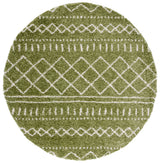 Safavieh Arizona Shag 5'-1" x 5'-1" Rug in Green / Ivory
