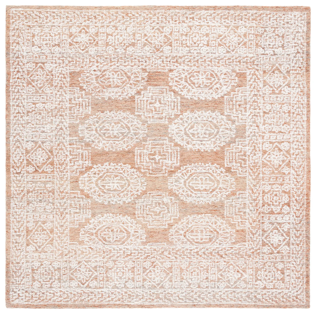 Safavieh Metro 6'-0" x 6'-0" Rug in Natural / Rust