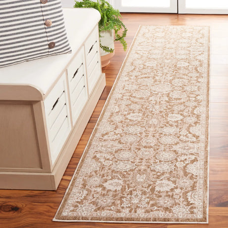 Safavieh Willow 2'-0" x 8'-0" Rug in Light Brown / Ivory