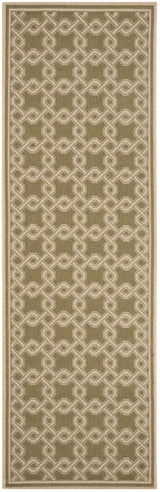 Safavieh Martha Stewart 2'-7" x 8'-2" Rug in Green / Creme