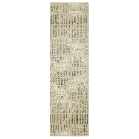 Oriental Weavers Sphinx Reed Re12W Ivory/ Blue Rug - runner