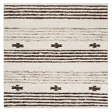 Safavieh Natura 6'-0" x 6'-0" Rug in Black / Ivory
