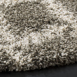 Safavieh Hudson Shag 5'-0" x 5'-0" Rug in Grey / Ivory