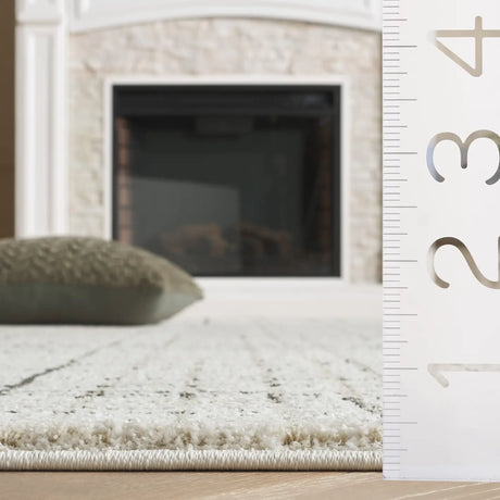 Safavieh Northport 4'-0" x 6'-0" Rug in Ivory / Charcoal