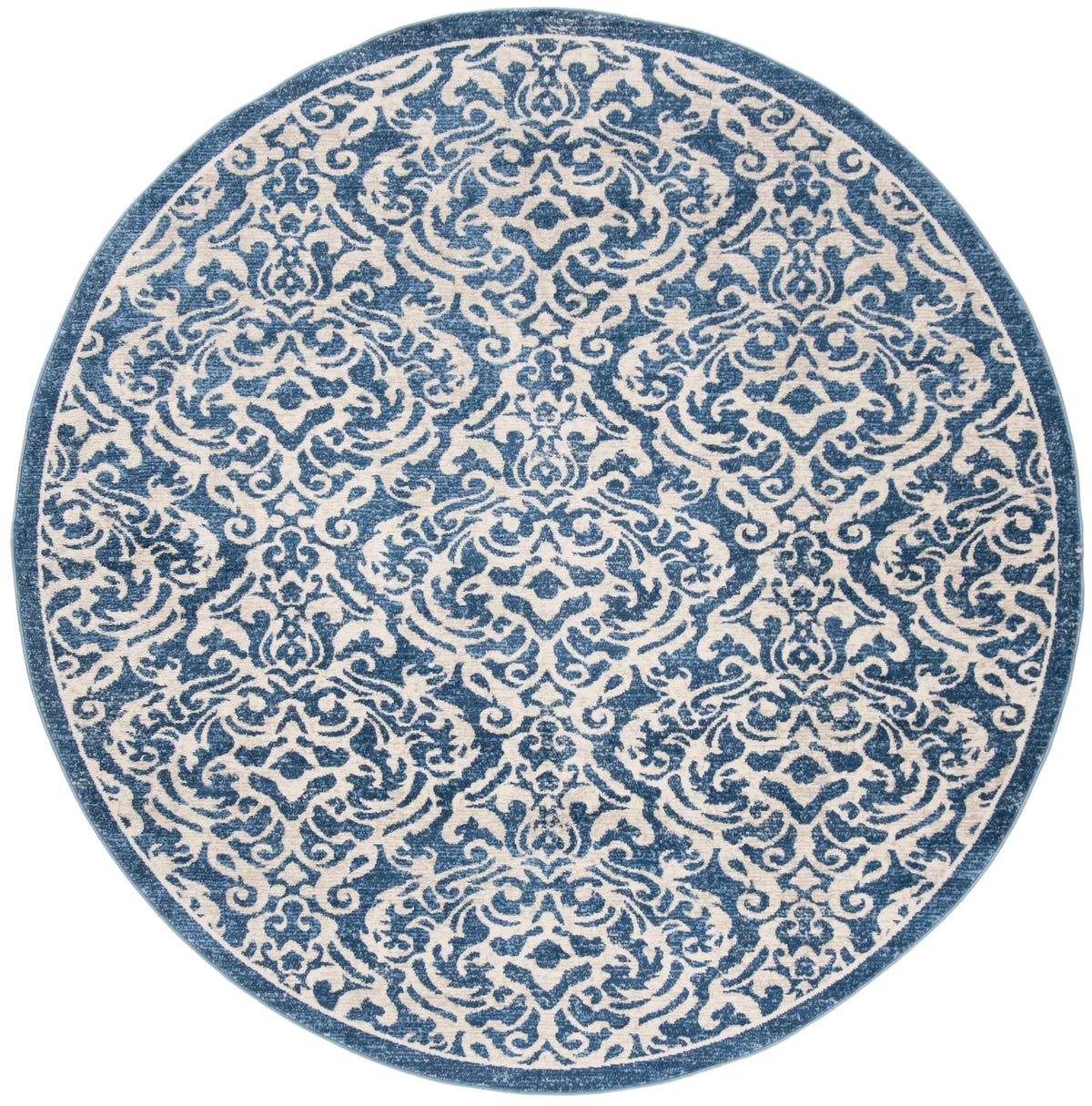 Safavieh Brentwood 5'-0" x 5'-0" Rug in Navy / Creme
