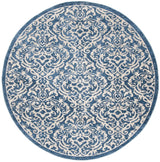 Safavieh Brentwood 5'-0" x 5'-0" Rug in Navy / Creme