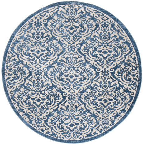 Safavieh Brentwood 5'-0" x 5'-0" Rug in Navy / Creme