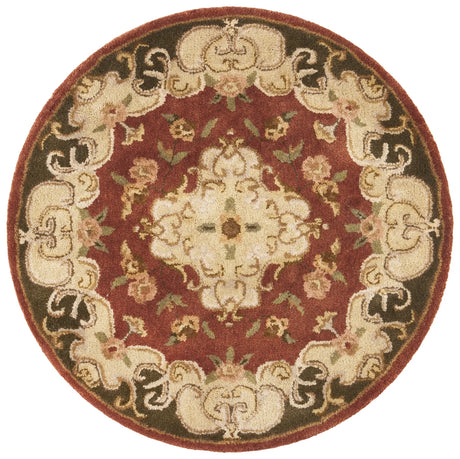 Safavieh Classic 3'-6" x 3'-6" Rug in Rust / Green