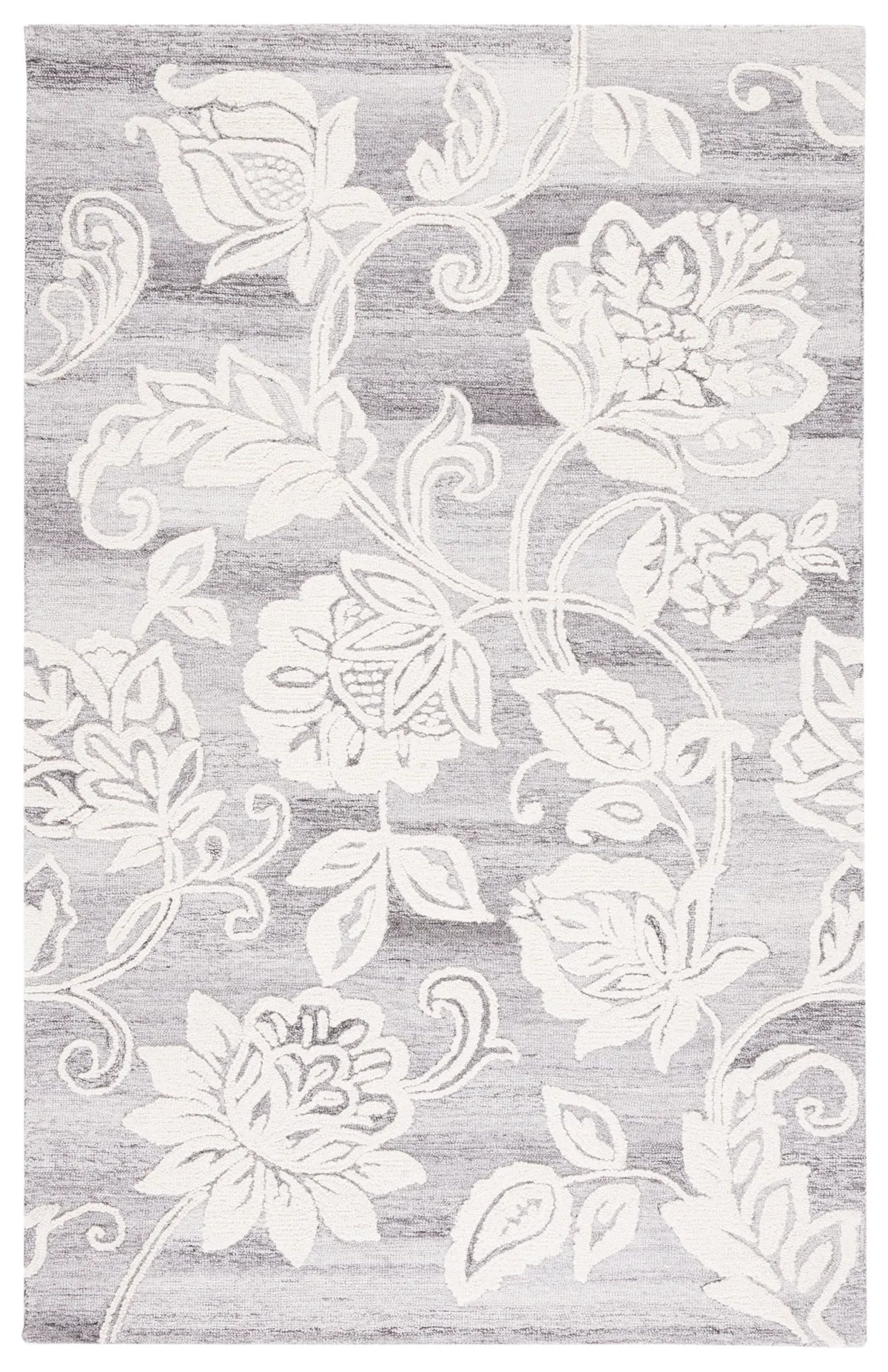 Safavieh Jardin 4'-0" x 6'-0" Rug in Grey / Ivory