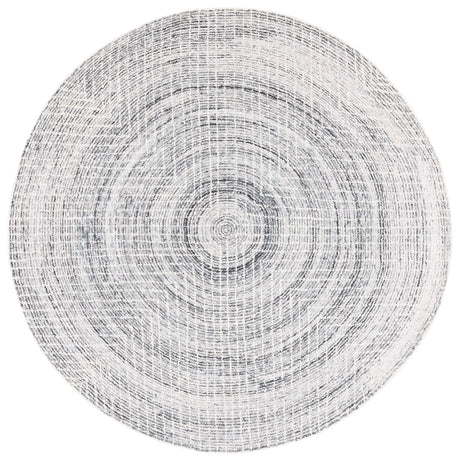 Safavieh Abstract 6'-0" x 6'-0" Rug in Black / Ivory