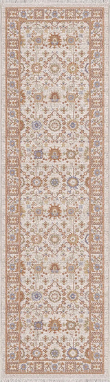 Dynamic Rugs Juno 6888 Power Loomed Traditional Ivory/Multi Rug - Runner