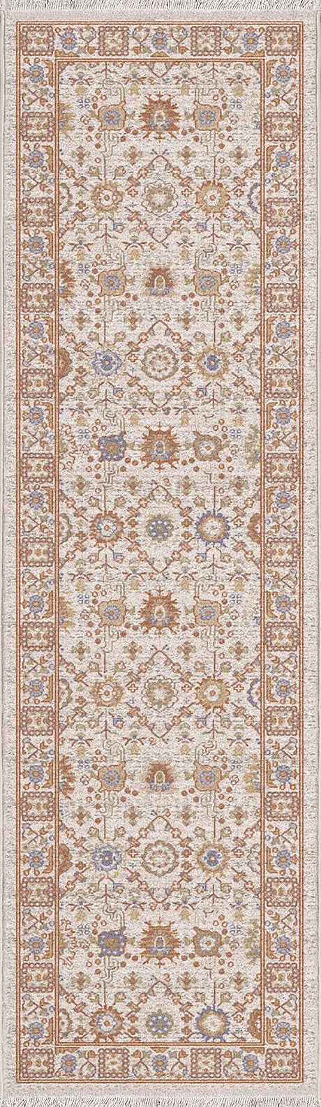 Dynamic Rugs Juno 6888 Power Loomed Traditional Ivory/Multi Rug - Runner