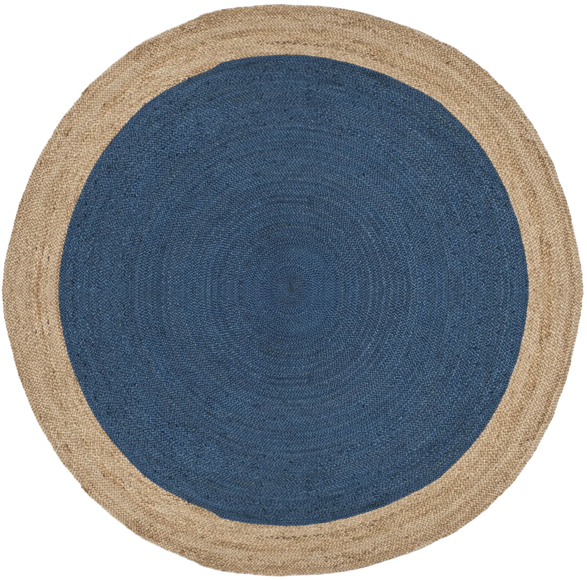 Safavieh Natural Fiber 10'-0" x 10'-0" Rug in Royal Blue / Natural