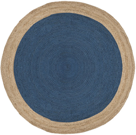 Safavieh Natural Fiber 10'-0" x 10'-0" Rug in Royal Blue / Natural