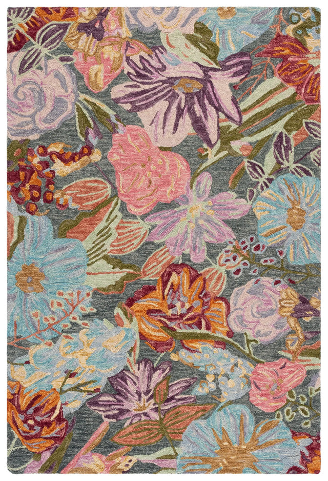 Safavieh Jardin 4'-0" x 6'-0" Rug in Green / Light Blue