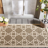 Safavieh Courtyard 2'-0" x 3'-7" Rug in Brown / Beige