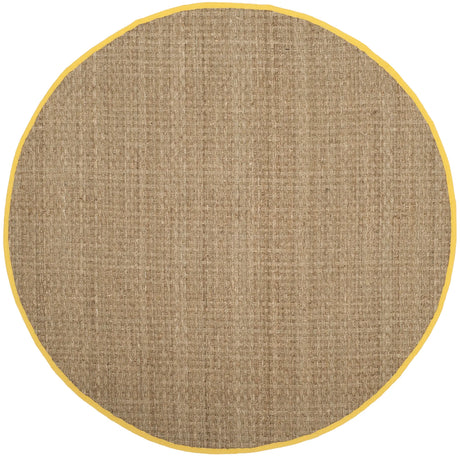 Safavieh Natural Fiber 6'-0" x 6'-0" Rug in Natural / Gold