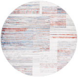 Safavieh Shivan 100 6'-7" x 6'-7" Rug in Ivory / Rust