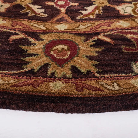 Safavieh Antiquity 6'-0" x 6'-0" Rug in Dark Plum / Gold