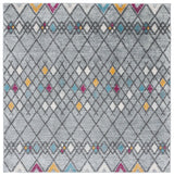 Safavieh Amsterdam 6'-7" x 6'-7" Rug in Grey / Light Grey