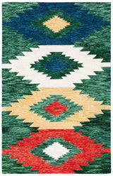 Safavieh Aspen 4'-0" x 6'-0" Rug in Green / Red
