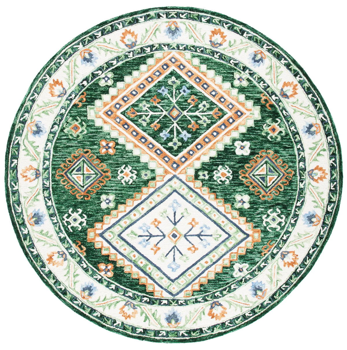Safavieh Aspen 7'-0" x 7'-0" Rug in Green / Ivory
