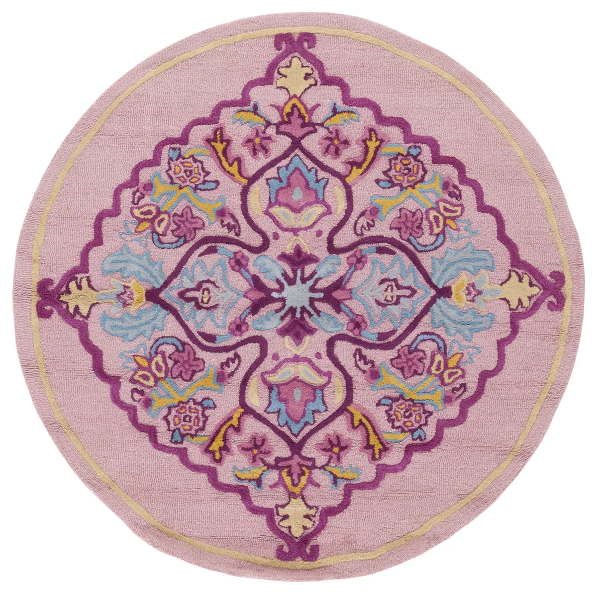 Safavieh Bellagio 5'-0" x 5'-0" Rug in Pink / Multi