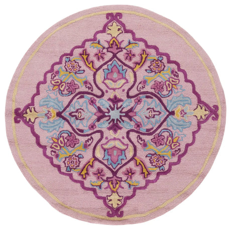 Safavieh Bellagio 5'-0" x 5'-0" Rug in Pink / Multi