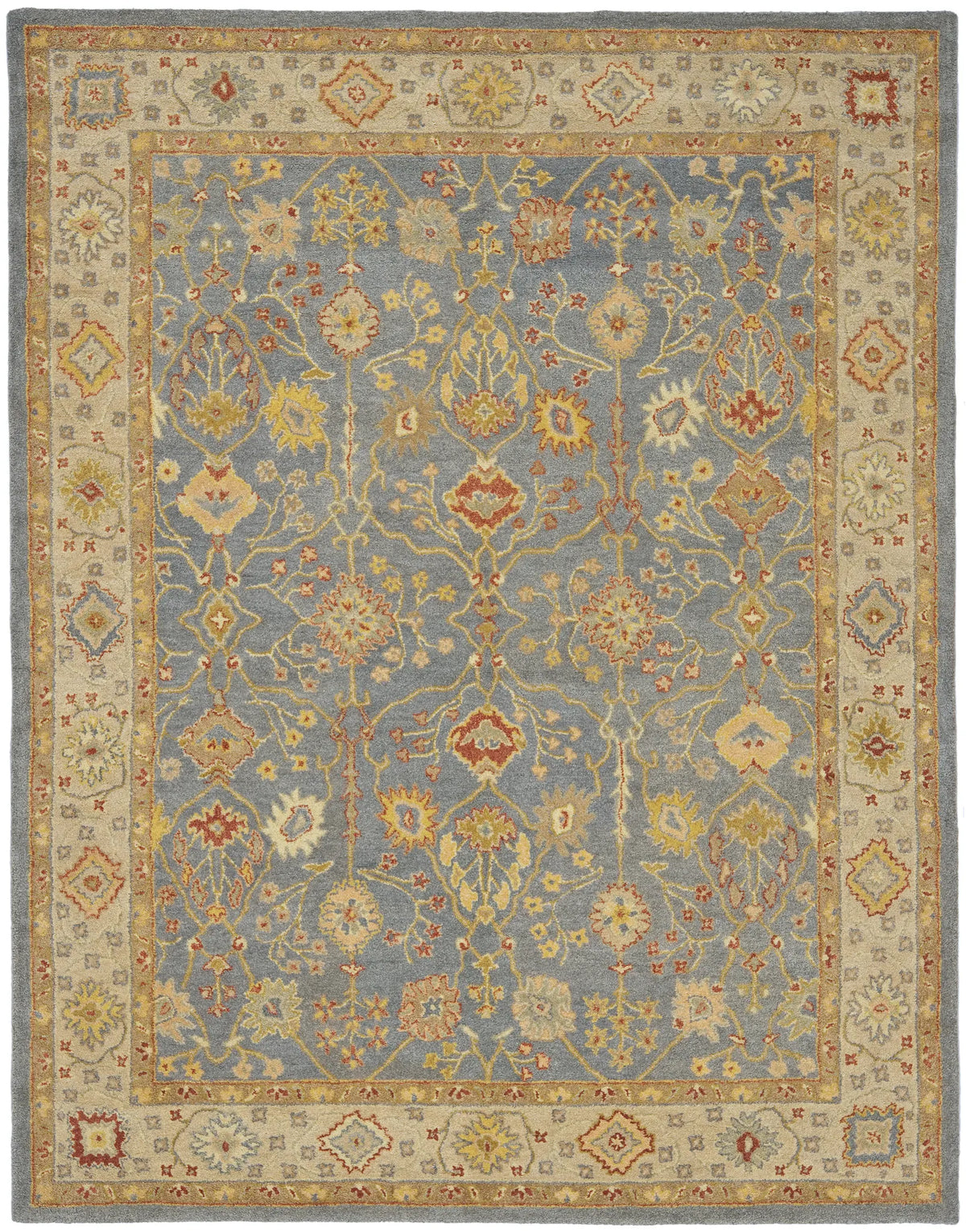 Safavieh Antiquity 9'-6" x 13'-6" Rug in Blue / Ivory