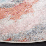 Safavieh Phoenix 500 6'-7" x 6'-7" Rug in Ivory / Blue Rust