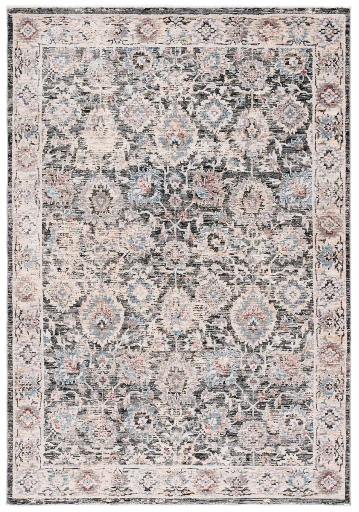 Safavieh Artifact 4'-0" x 6'-0" Rug in Charcoal / Ivory