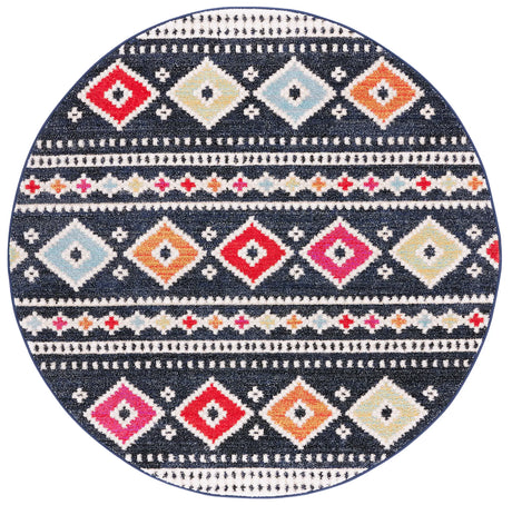 Safavieh Adirondack 6'-0" x 6'-0" Rug in Black / Ivory