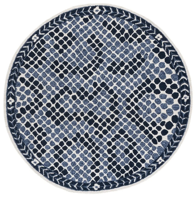 Safavieh Metro 6'-0" x 6'-0" Rug in Navy / Ivory