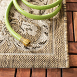 Safavieh Courtyard 4'-0" x 5'-7" Rug in Creme / Brown