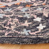 Safavieh Aspen 5'-0" x 5'-0" Rug in Black / Rust