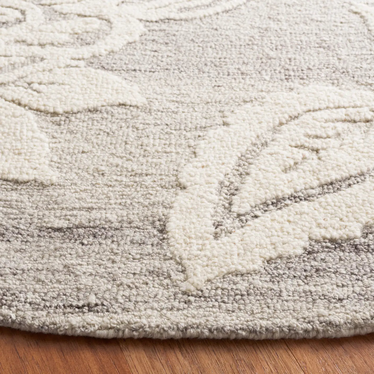 Safavieh Jardin 6'-0" x 6'-0" Rug in Grey / Ivory
