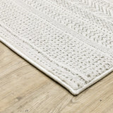 Oriental Weavers Montecito 4929E White/ Grey Rug - corner detail