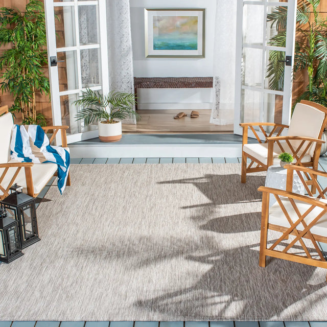 Safavieh Courtyard 10'-0" x 14'-0" Rug in Beige / Beige