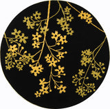 Safavieh Soho 6'-0" x 6'-0" Rug in Black / Lime