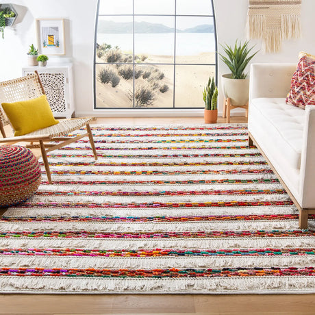 Safavieh Natura 6'-0" x 9'-0" Rug in Ivory / Red