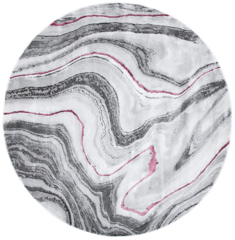 Safavieh Craft 6'-7" x 6'-7" Rug in Grey / Wine