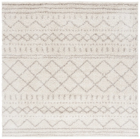 Safavieh Arizona Shag 8'-0" x 8'-0" Rug in Ivory / Beige