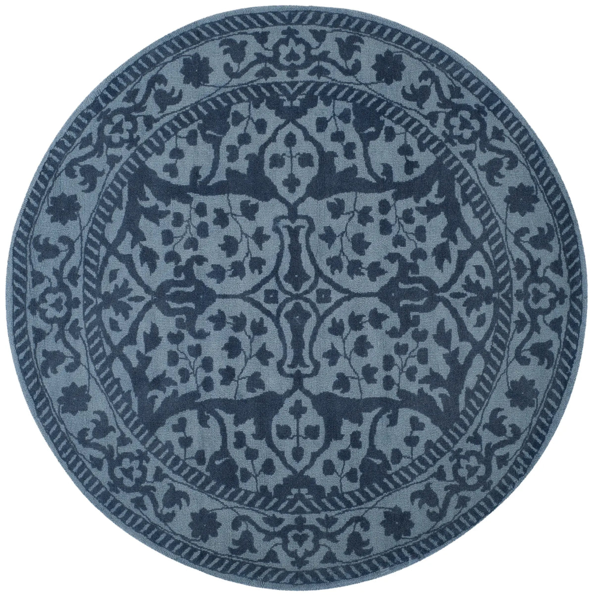 Safavieh Restoration Vintage 6'-0" x 6'-0" Rug in Blue / Dark Blue