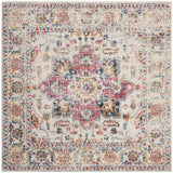 Safavieh Madison 6'-7" x 6'-7" Rug in Fuchsia / Ivory